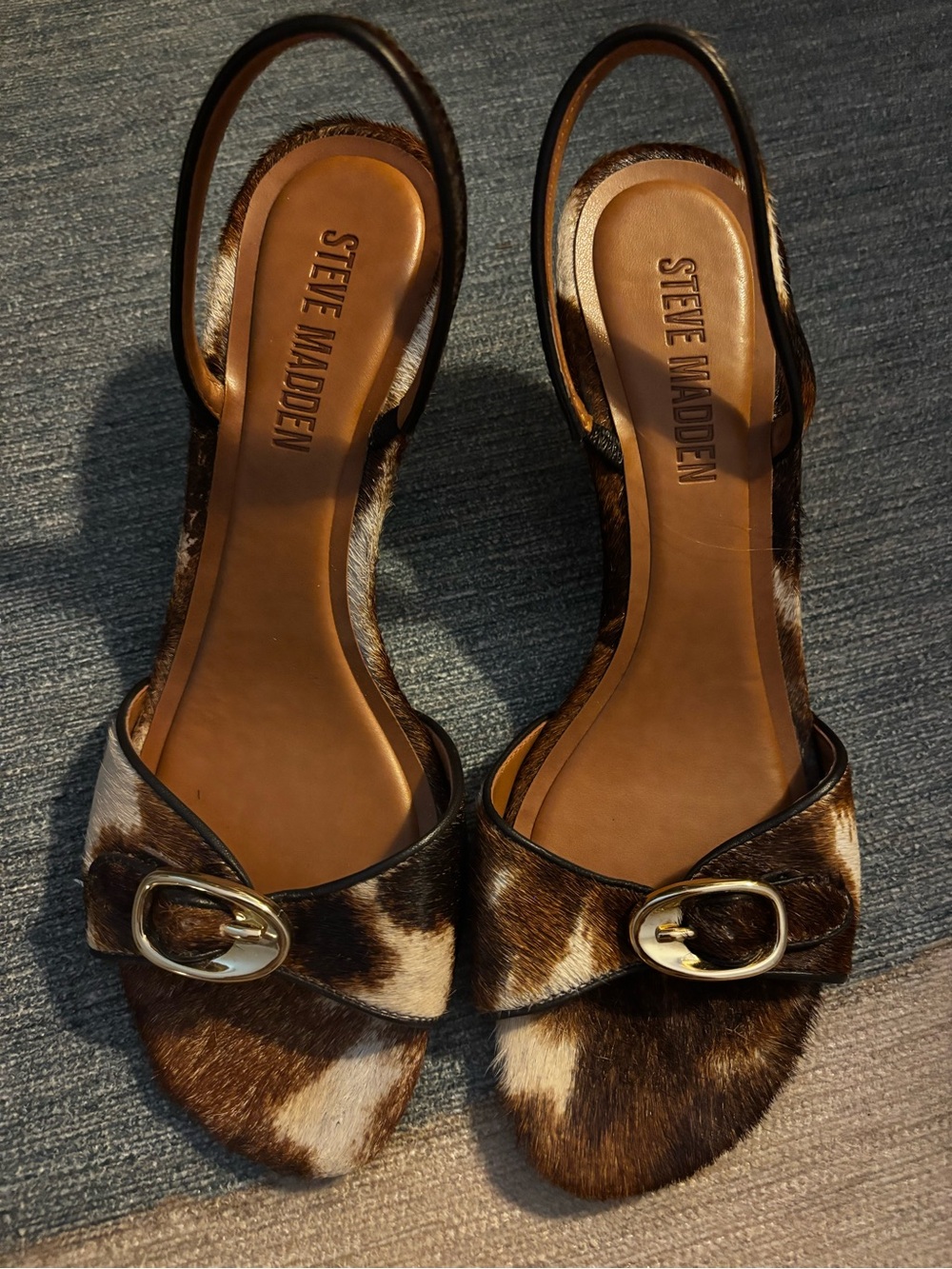 Steve Madden Cow Hair Kitten Heels